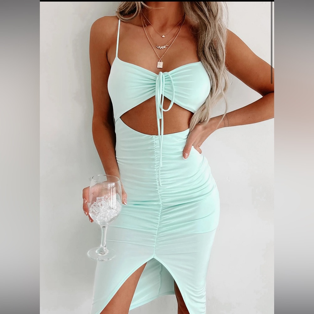 NanaMacs Halter Neck MIDI Dress